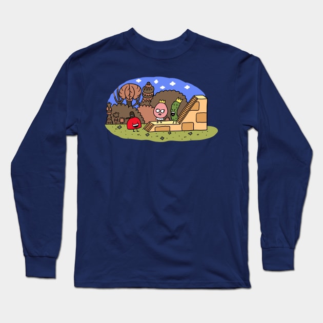 Evil King Pickle: Damsel in Distress Long Sleeve T-Shirt by HappyLand